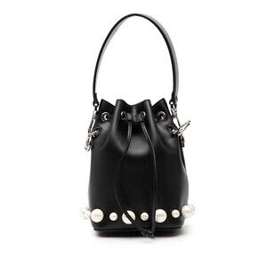 Pre-Loved Fendi Mini Leather Pearl Mon Tresor Bucket Bag